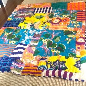 Anthropologie twin duvet quilt